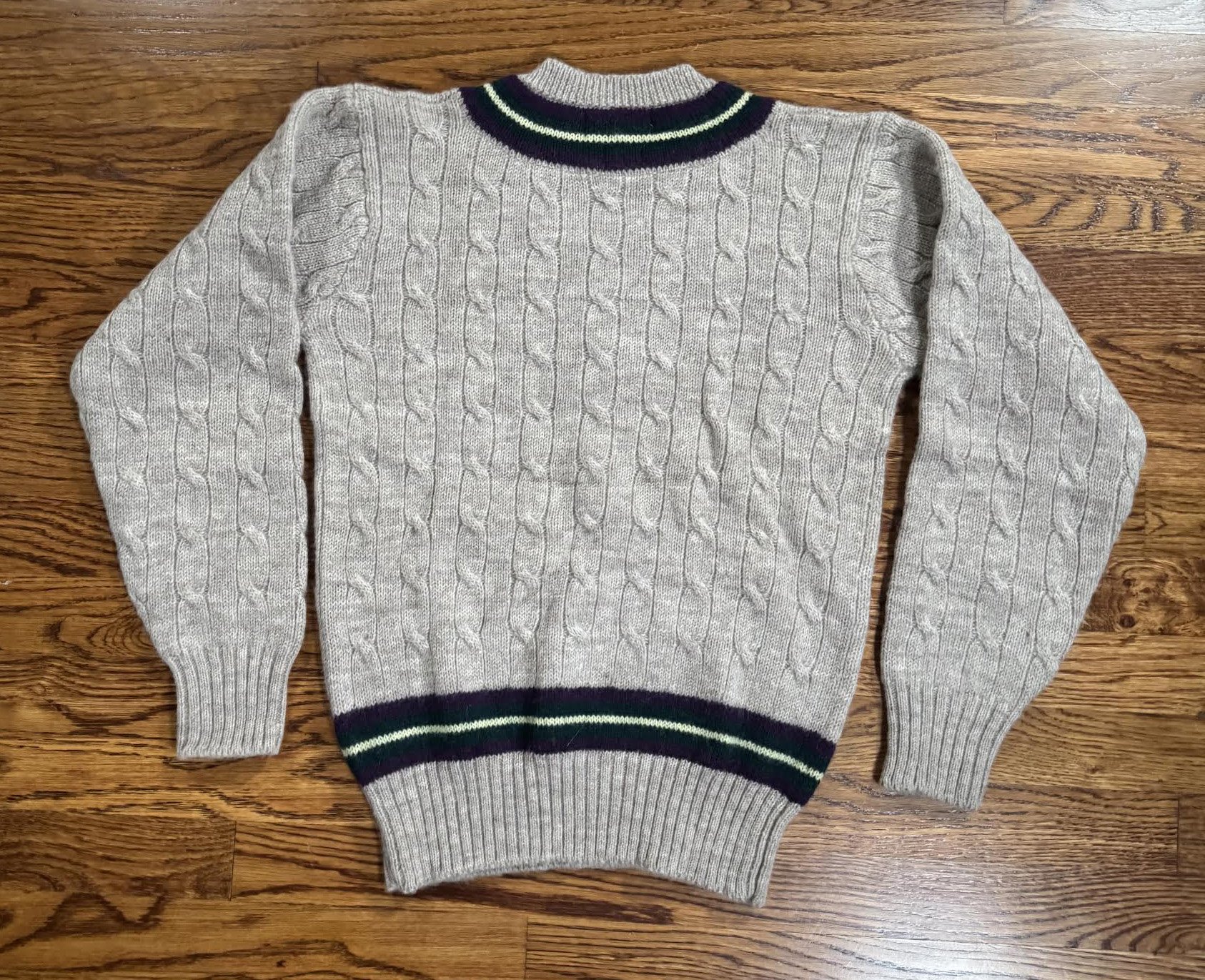 Vintage Women's Polo Ralph Lauren Cable Knit Wool Cricket